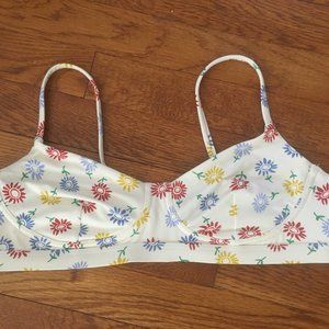 Madewell Floral Structured Bikini Top
